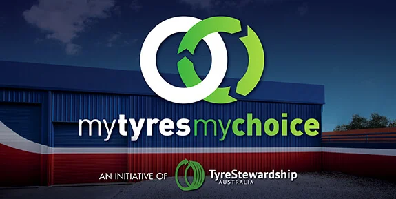 Tyrepower locations across the country are committed to responsible recycling schemes. Tyre Stewardship Australia marketing material